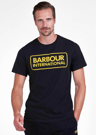 Barbour International T-shirts Essential large logo tee - black