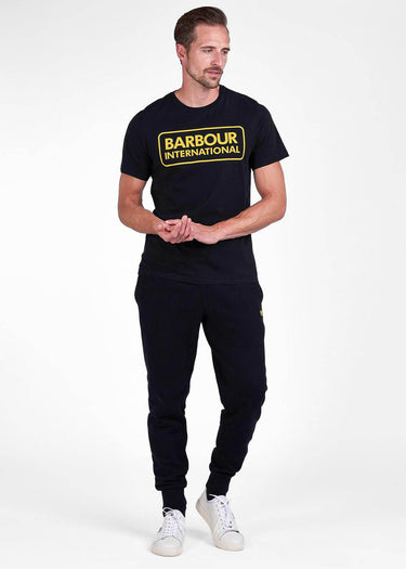 Barbour International T-shirts Essential large logo tee - black
