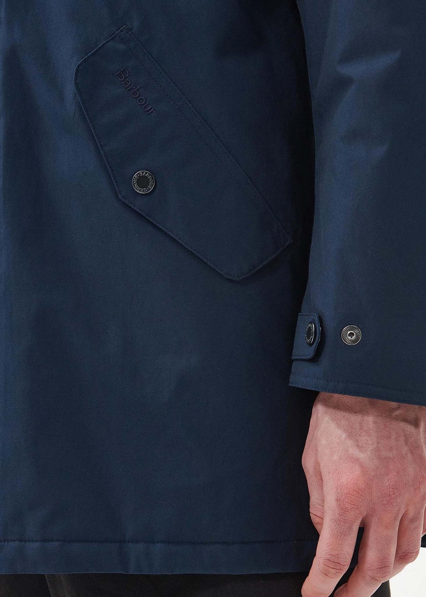 Barbour Jassen Chelsea mac jacket - navy forest mist