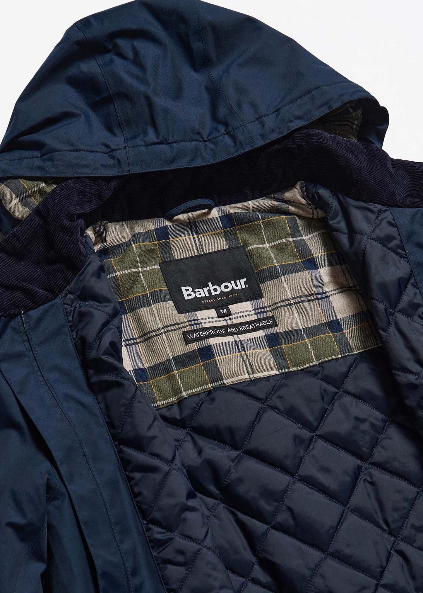Barbour Jassen Chelsea mac jacket - navy forest mist
