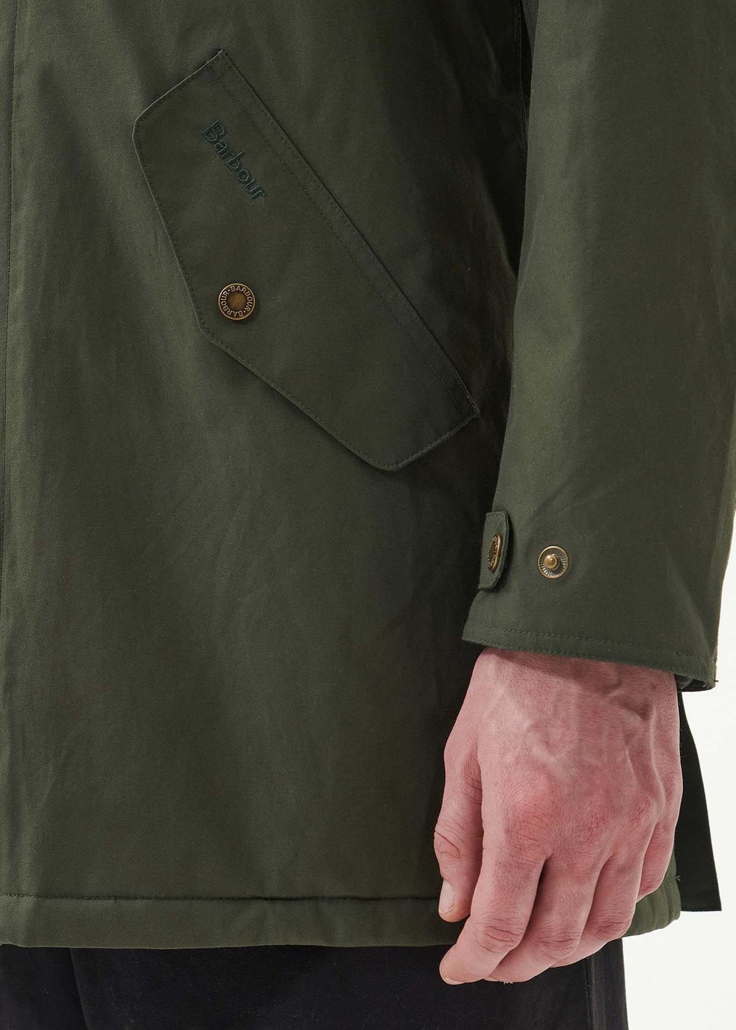 Barbour Jassen Chelsea mac jacket - olive forest mist