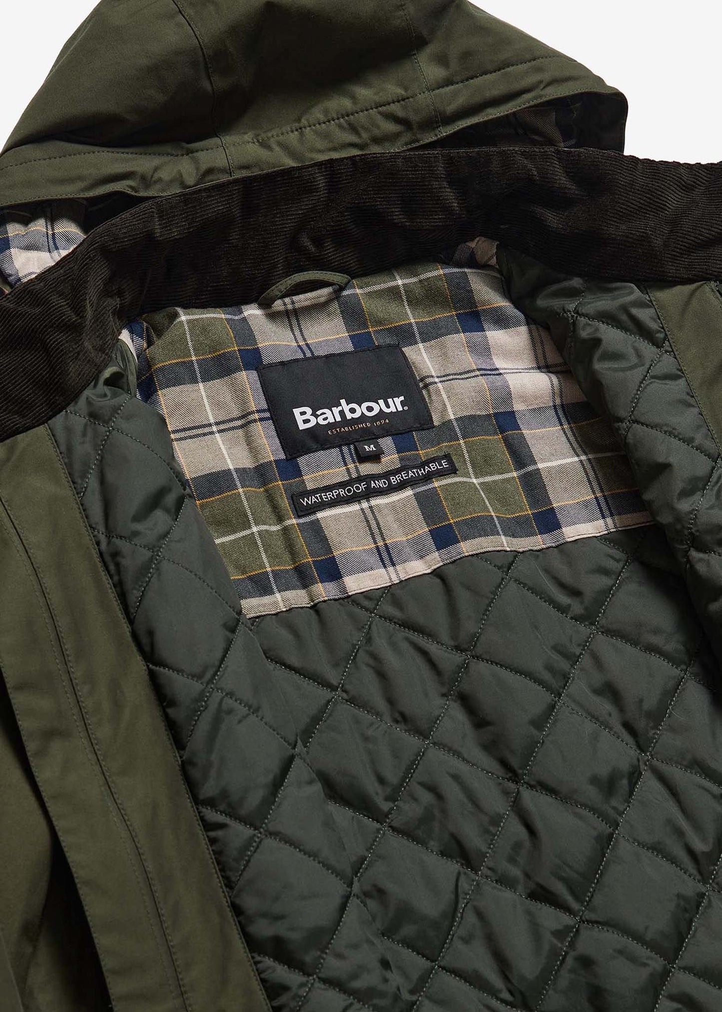 Barbour Jassen Chelsea mac jacket - olive forest mist