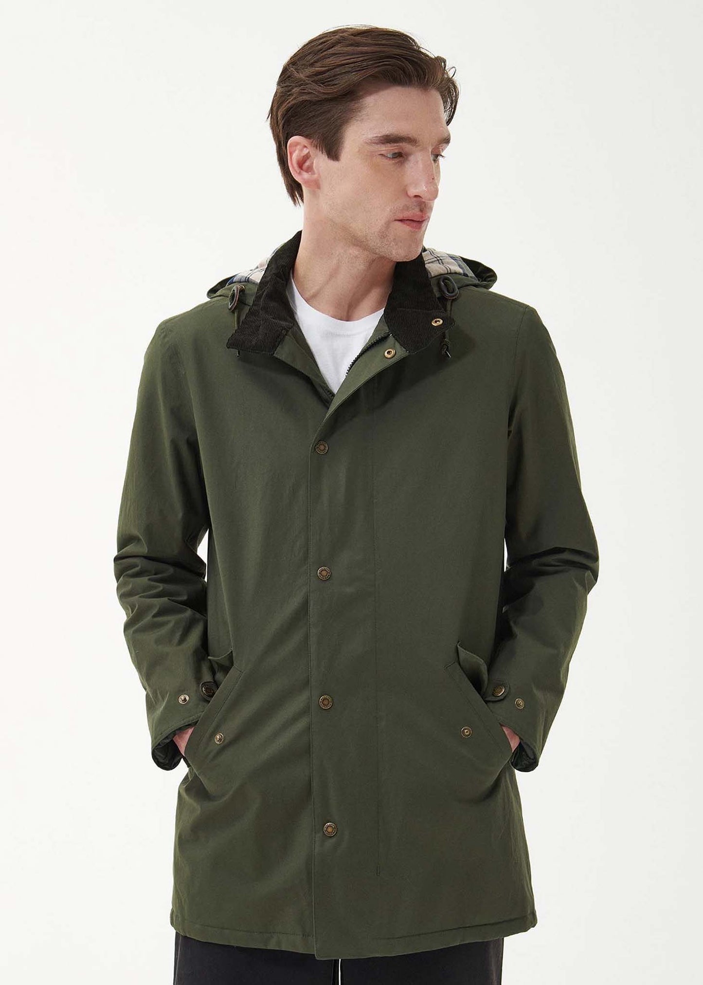 Barbour Jassen Chelsea mac jacket - olive forest mist