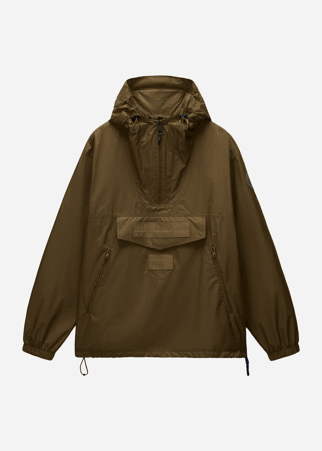 Napapijri Jassen Lightweight Packable Rainforest Overhead rf next Jacket - dark olive