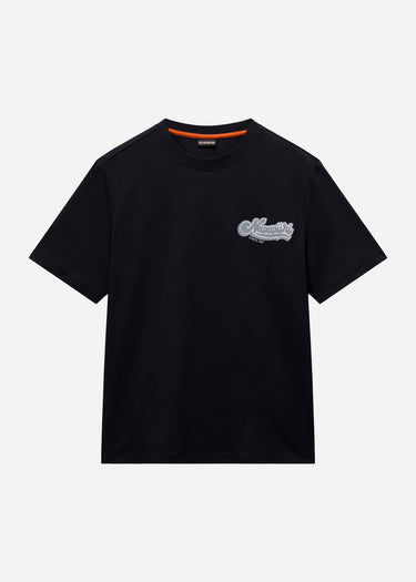 Napapijri T-shirts S zinc ss - black beauty