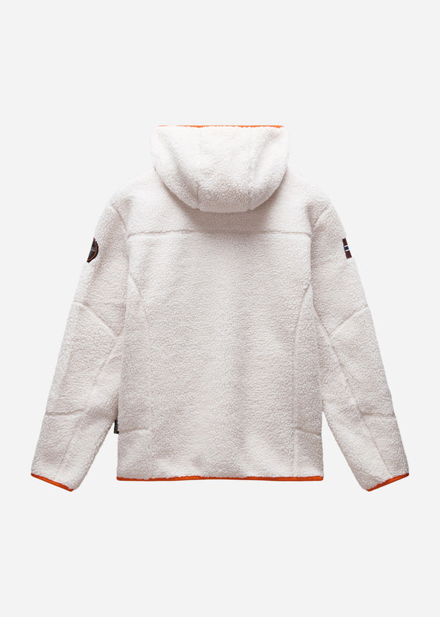 Napapijri Jackets Yupik full zip hoodie - whitecap gray