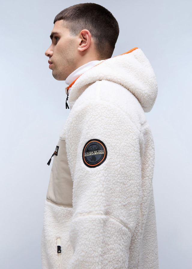 Napapijri Jackets Yupik full zip hoodie - whitecap gray