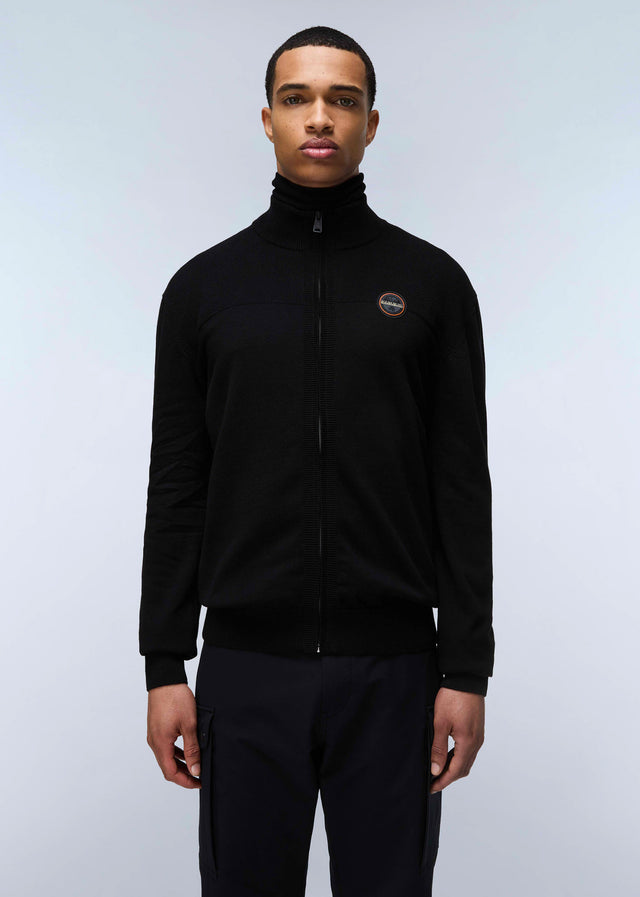 Napapijri Cardigans Derri full zip vest - black