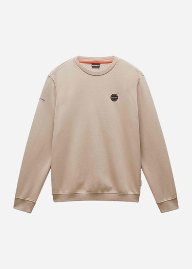 Napapijri Truien Badge crewneck sweater - beige rocky
