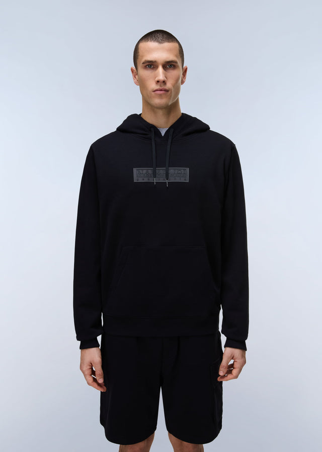 Napapijri Hoodies B box logo h 1 - black beauty