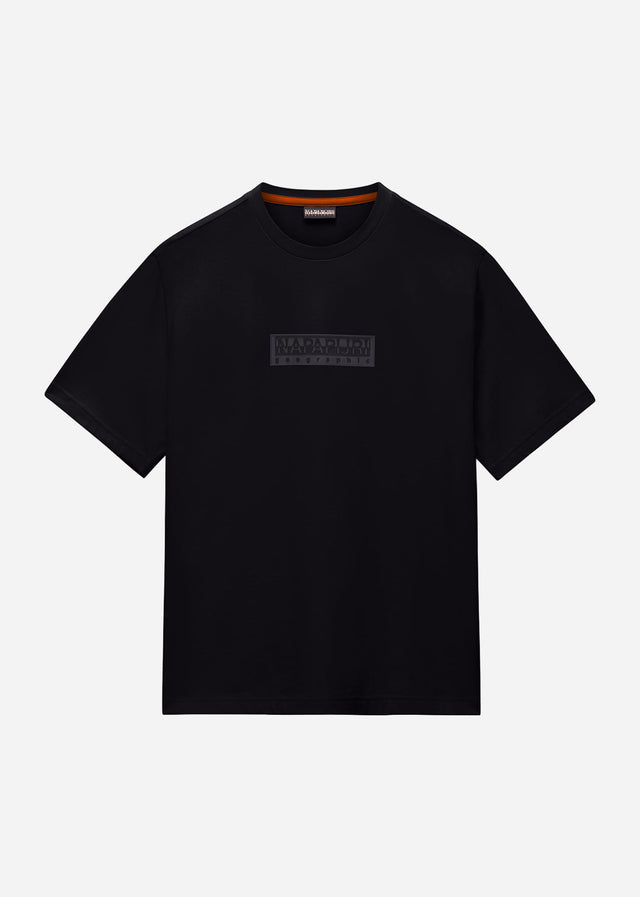 Napapijri T-shirts S box logo SS 1 - black beauty