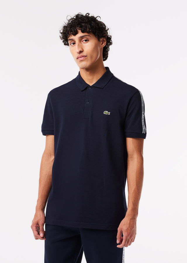Lacoste Polos Contrast stripe polo - navy blue