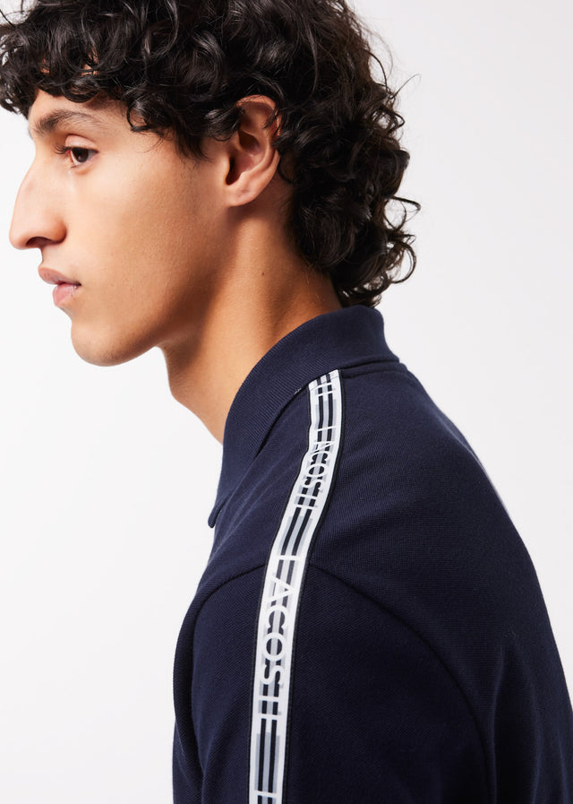 Lacoste Polos Contrast stripe polo - navy blue