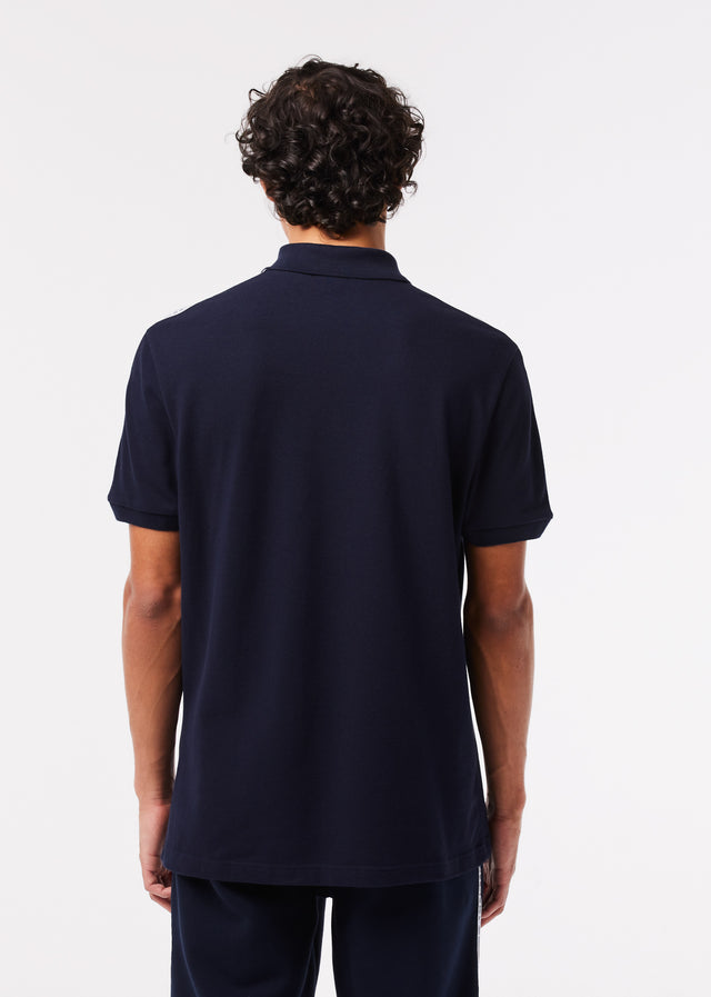 Lacoste Polos Contrast stripe polo - navy blue