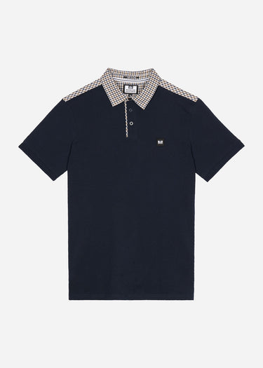 Weekend Offender Polo's  Costa - navy house check