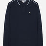 Weekend Offender Longsleeve Polo's Carola - navy blue house check