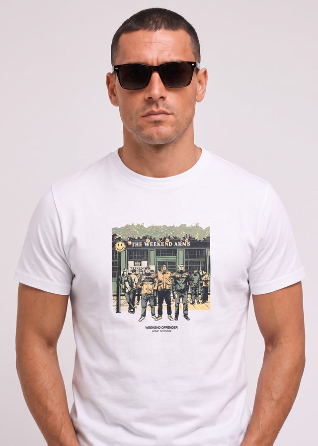 Weekend Offender T-shirts Taberna - white