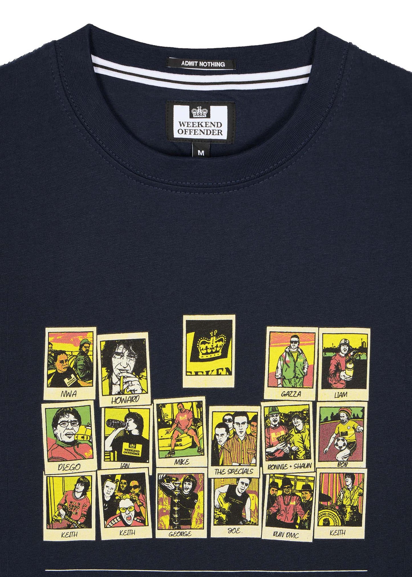 Weekend Offender T-shirts Polaroids - navy