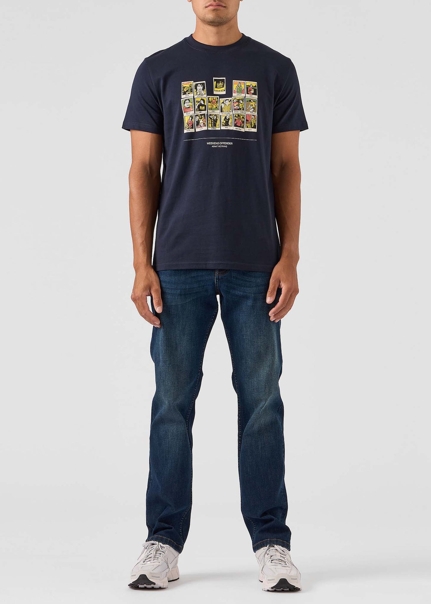 Weekend Offender T-shirts Polaroids - navy