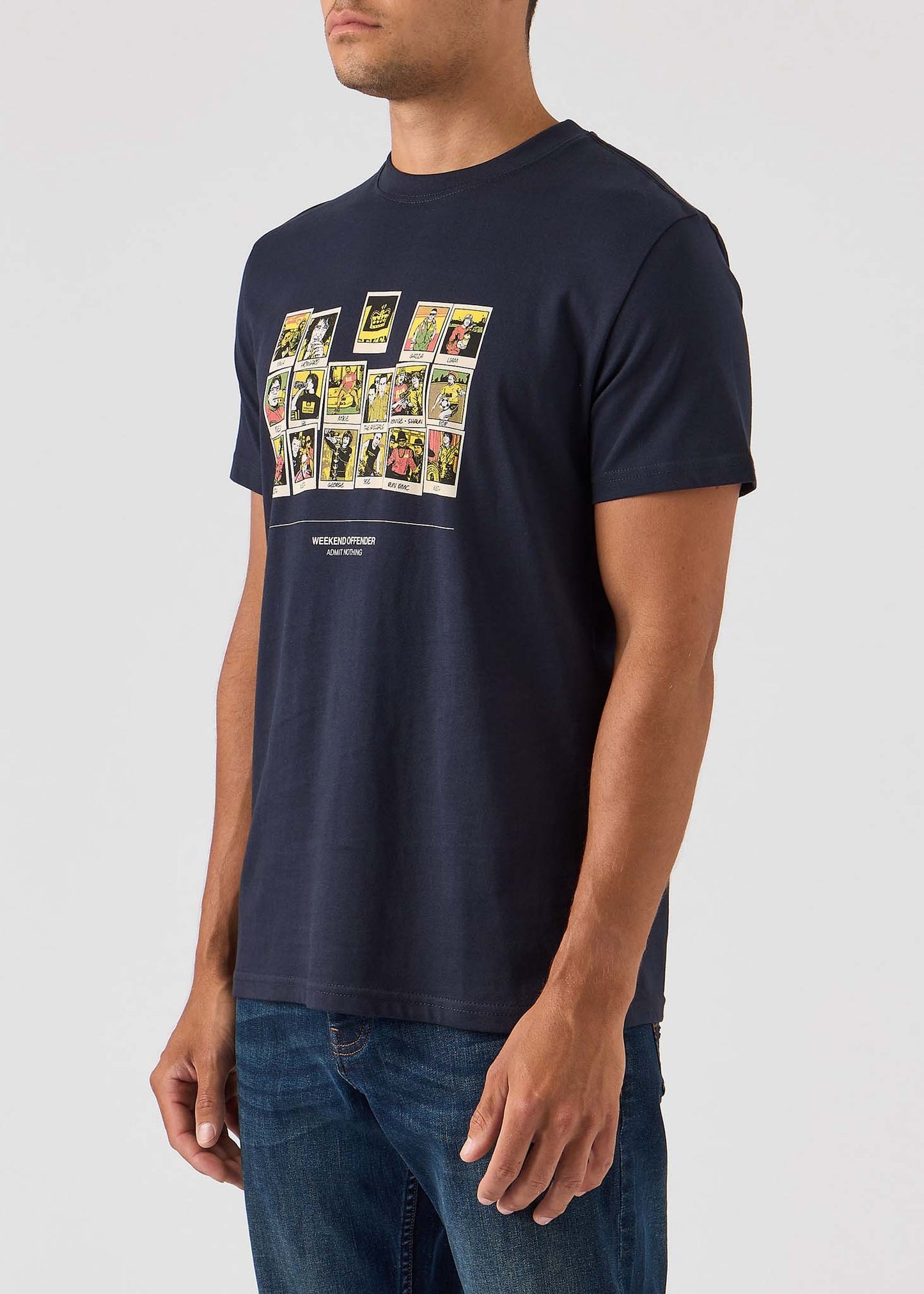 Weekend Offender T-shirts Polaroids - navy