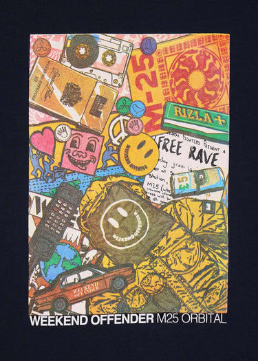 Weekend Offender T-shirts M25 - navy