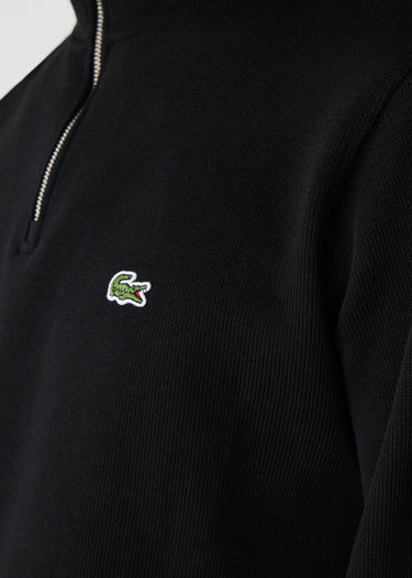 Lacoste Pullover Sweater half zip - black
