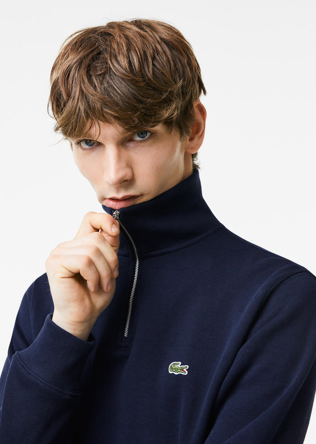 Lacoste Sweaters Sweater half zip - navy blue