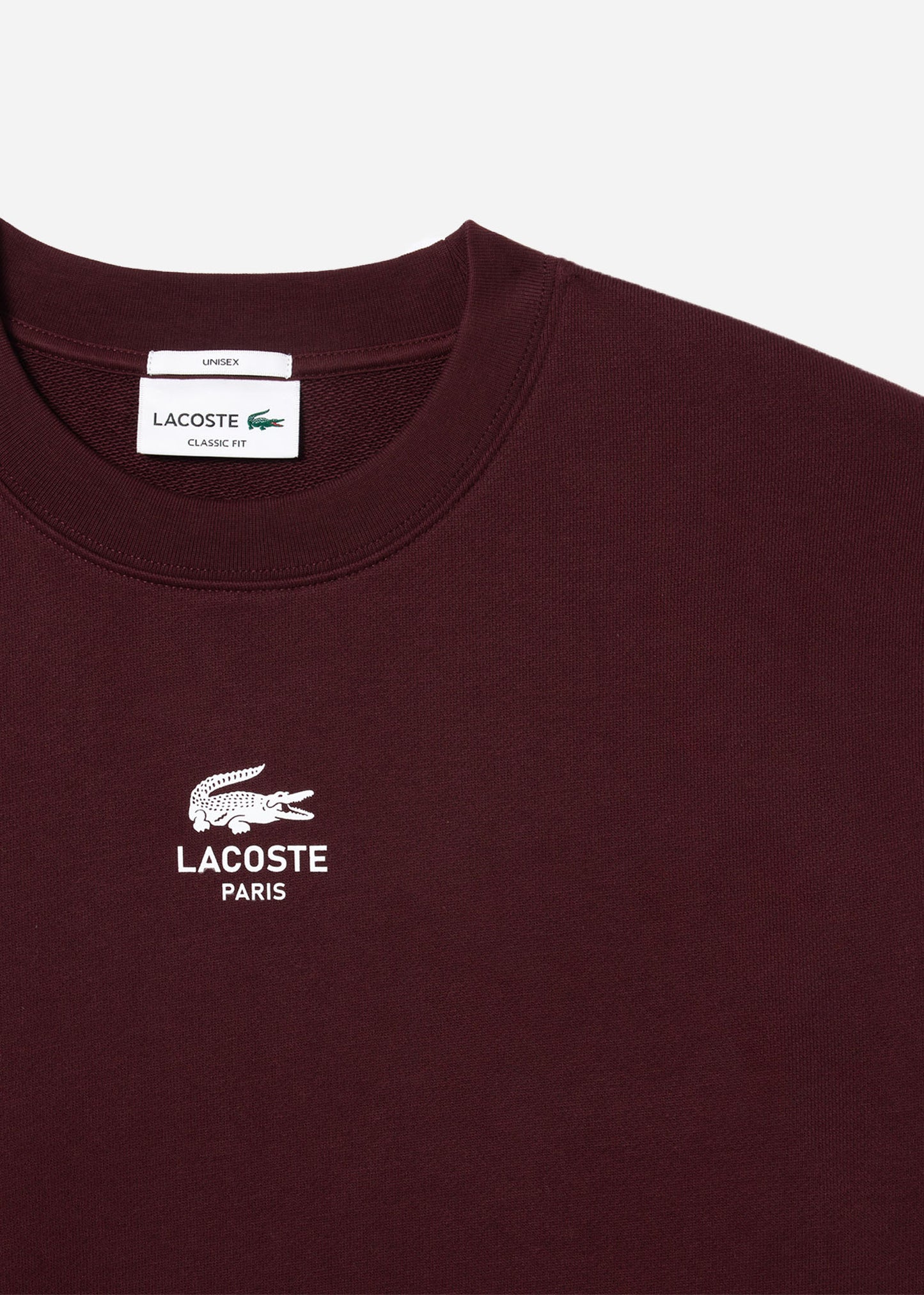 Lacoste Truien Sweatshirt logo print- expresso