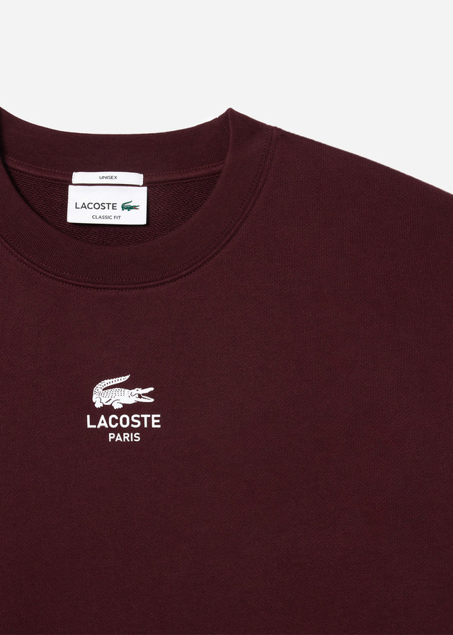 Lacoste Sweaters Sweatshirt logo print- expresso