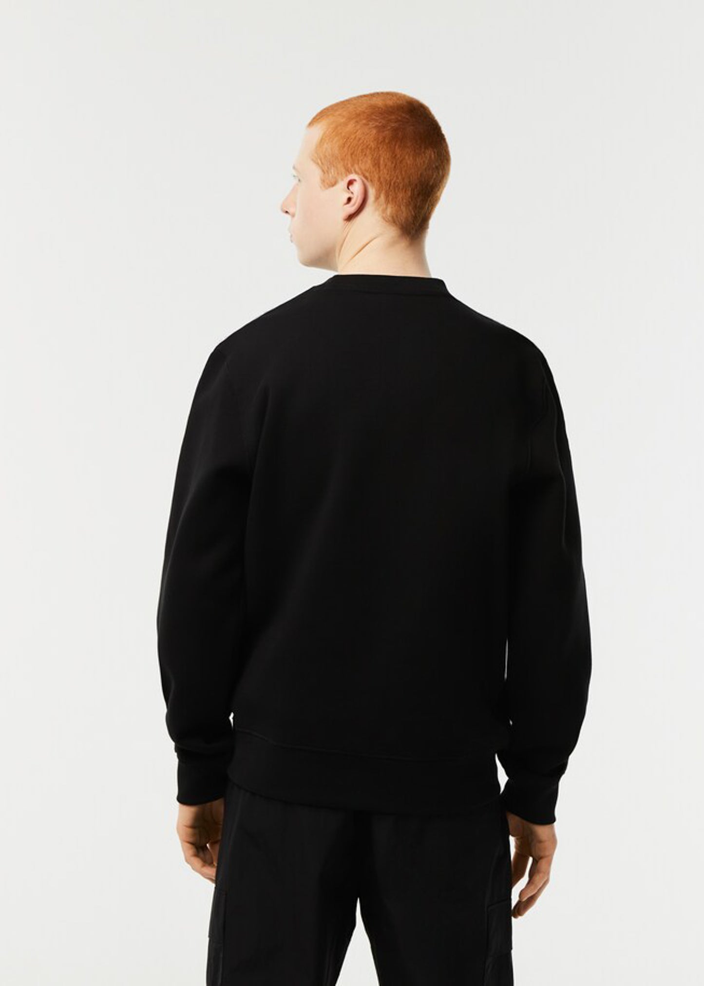 Lacoste Truien Contrast stripe sweater - black