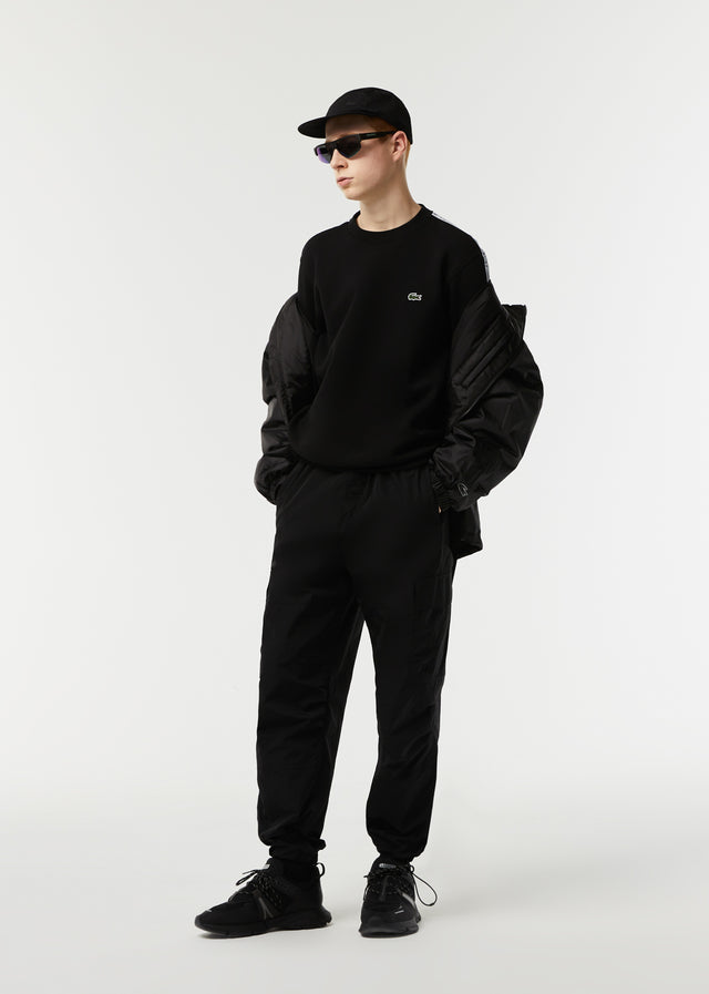Lacoste Sweaters Contrast stripe sweater - black