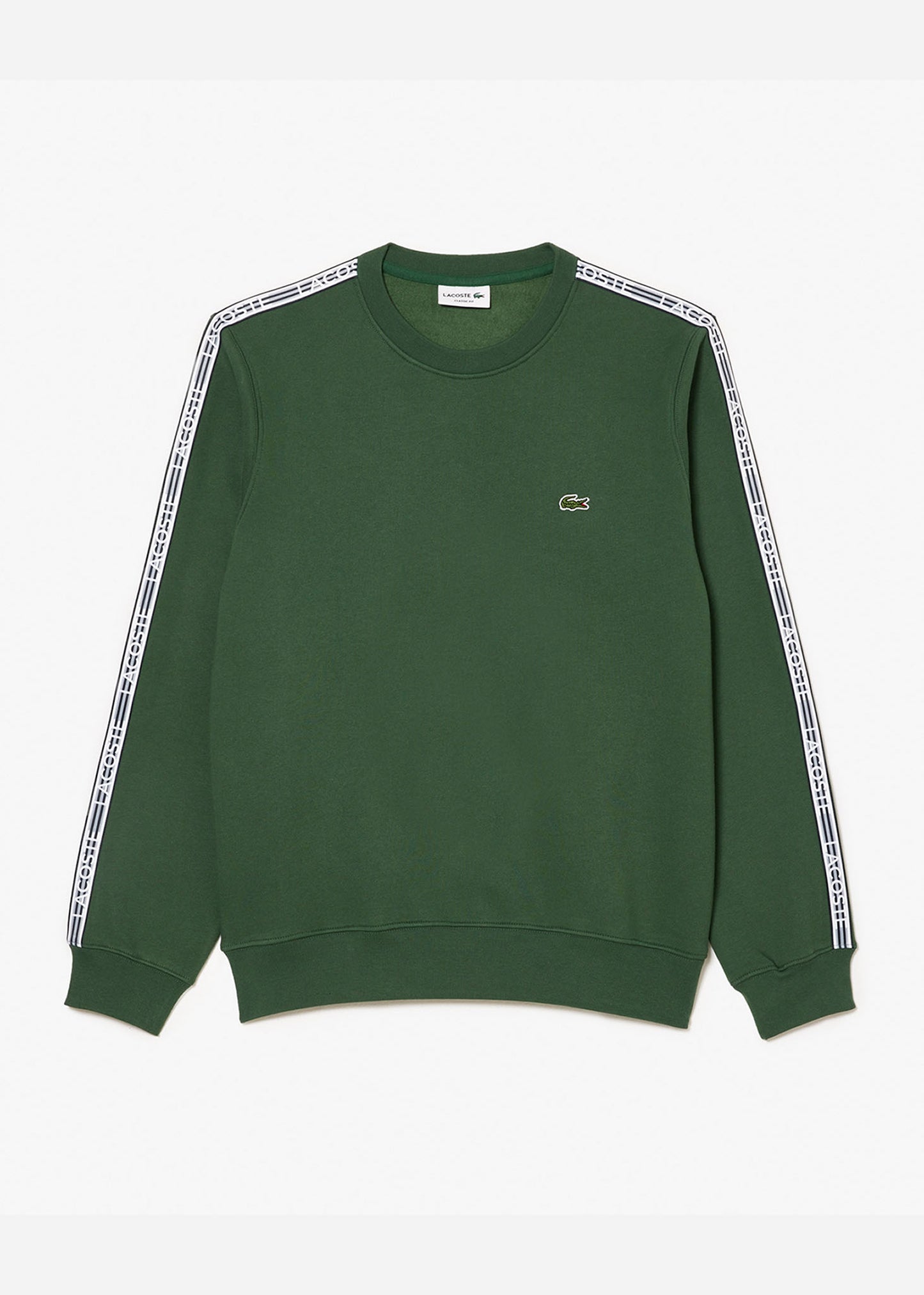 Lacoste Truien Contrast stripe sweater - sequoia