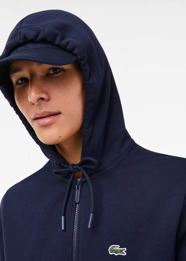Lacoste Vesten Zip through hoodie - navy blue