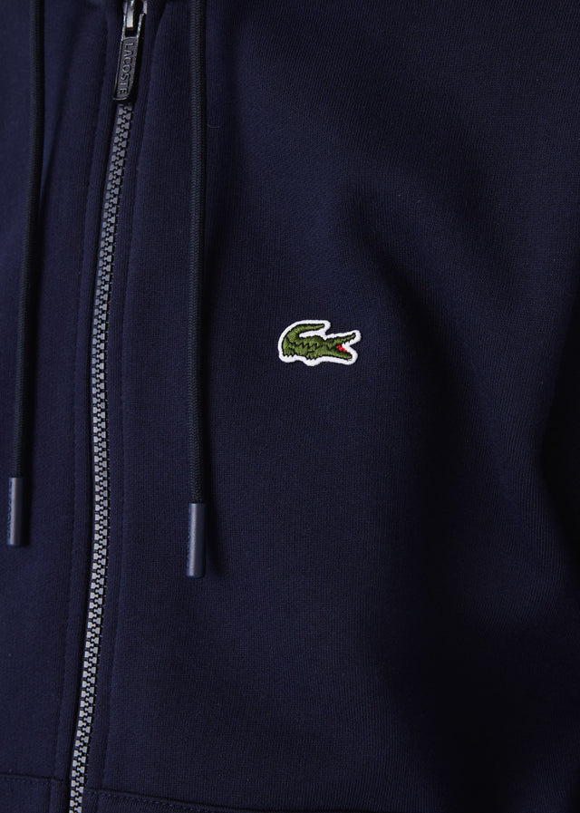 Lacoste Vesten Zip through hoodie - navy blue