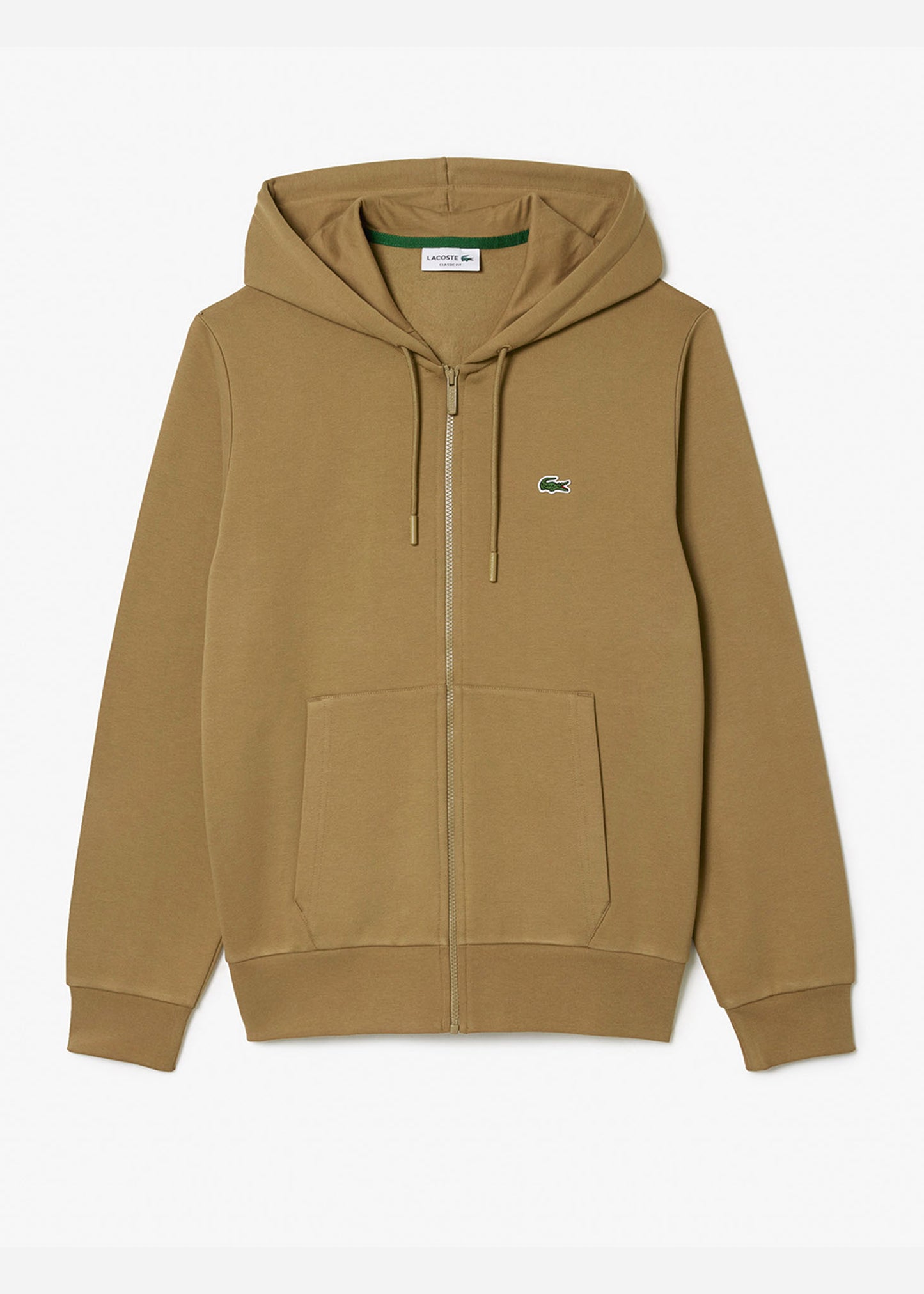 Lacoste Vesten Zip through hoodie - cookie