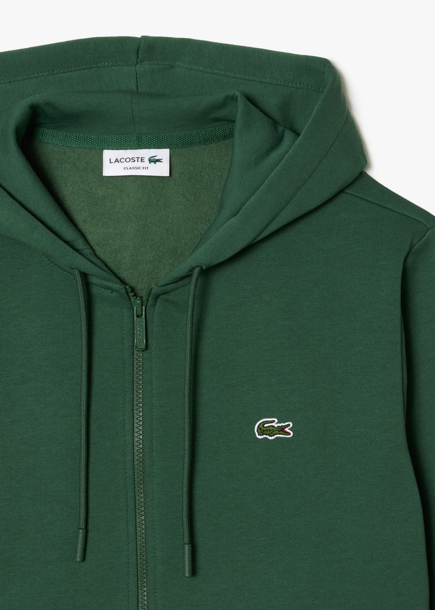 Lacoste Vesten Zip through hoodie - sequoia