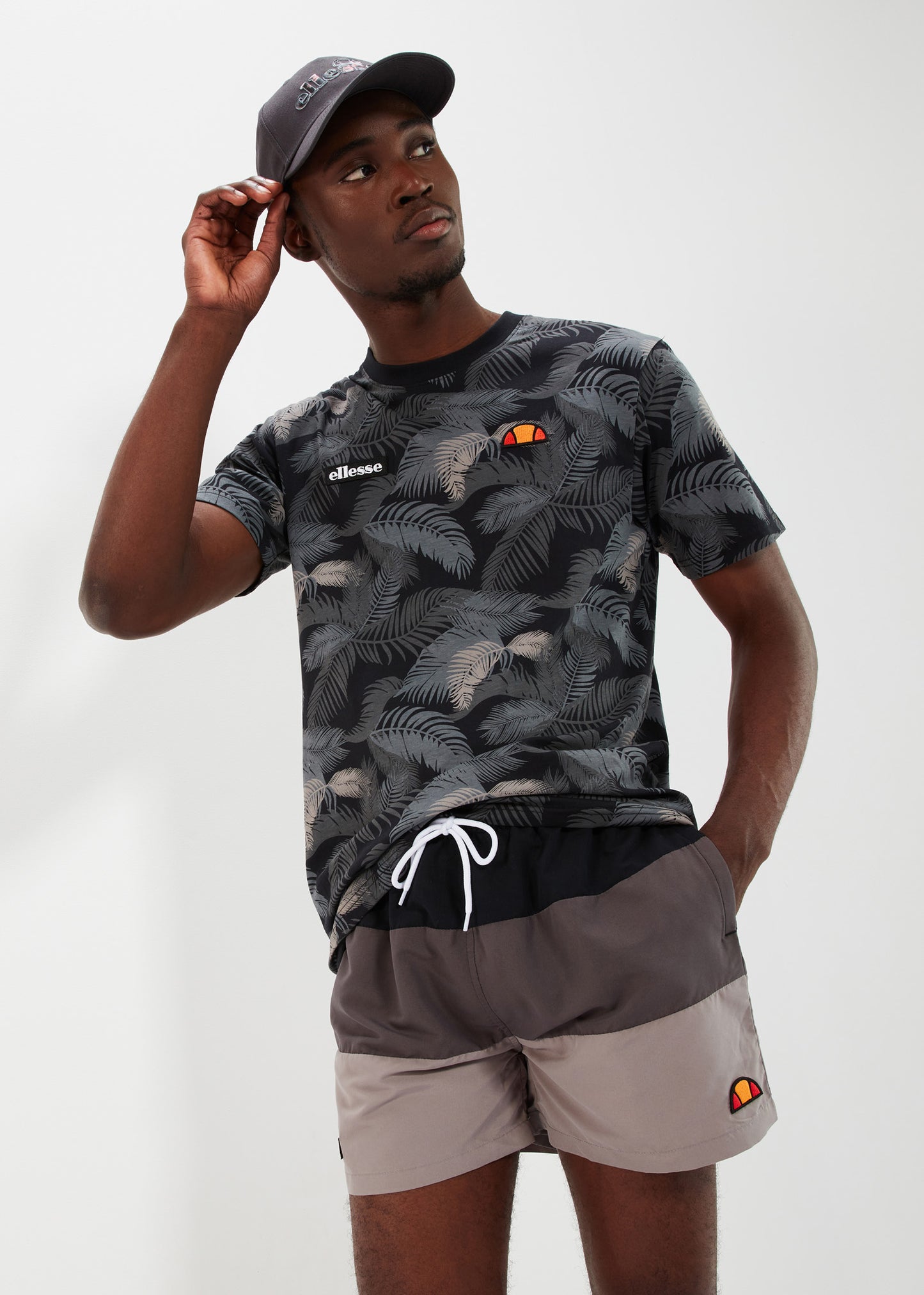 Ellesse Zwembroeken Cielo swimshort - khaki black grey