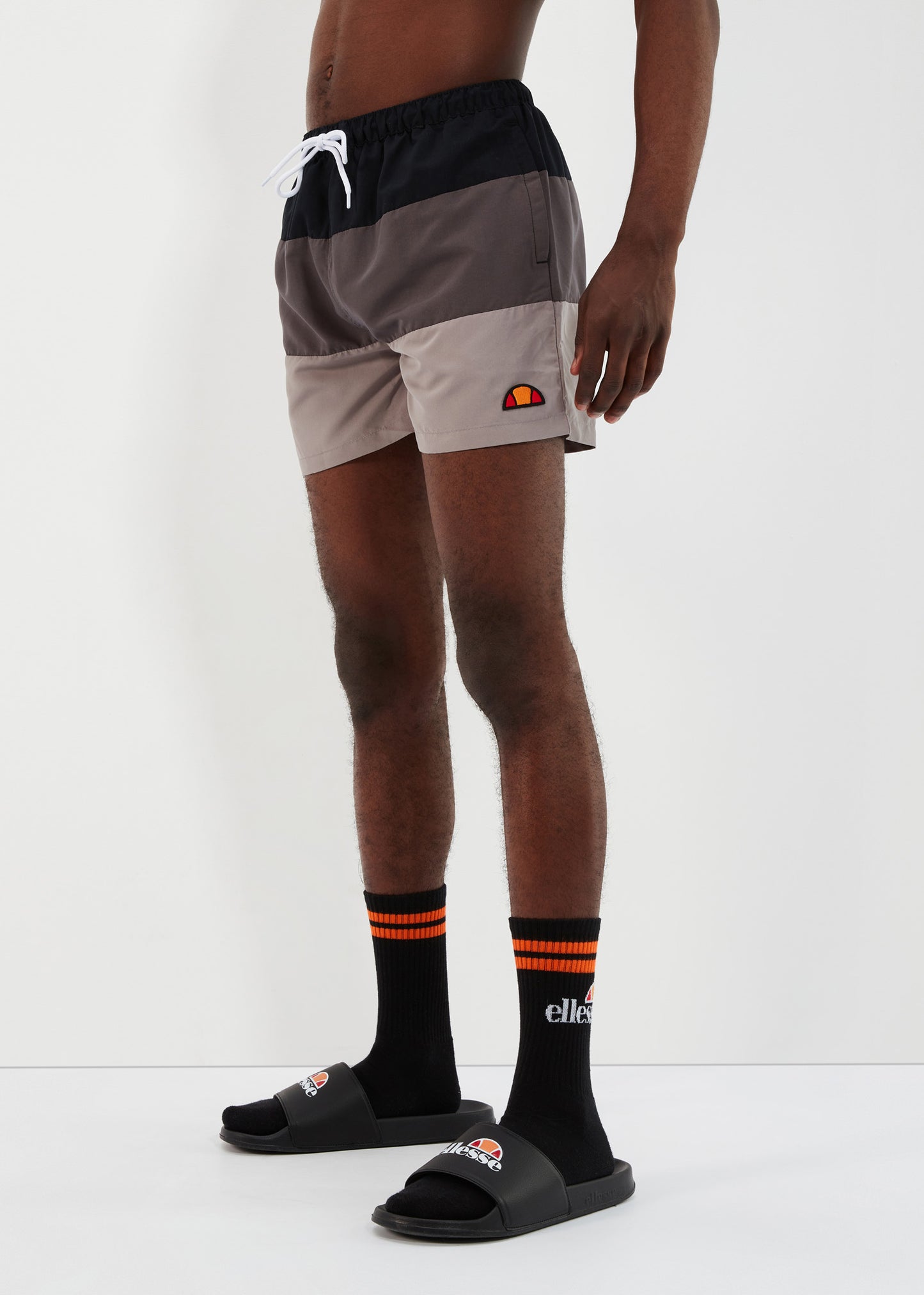 Ellesse Zwembroeken Cielo swimshort - khaki black grey