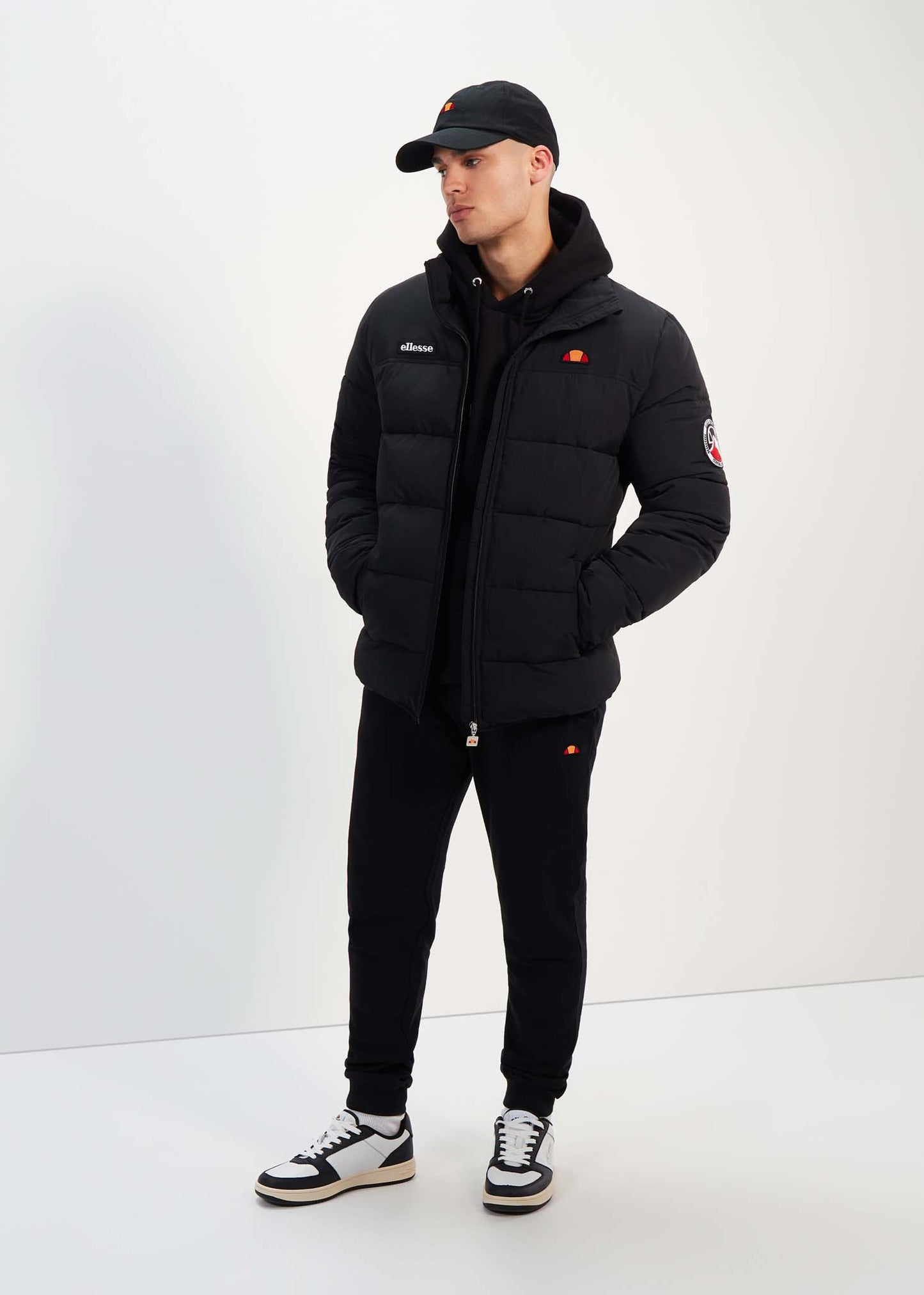 Ellesse Jassen Nebula padded jacket - black