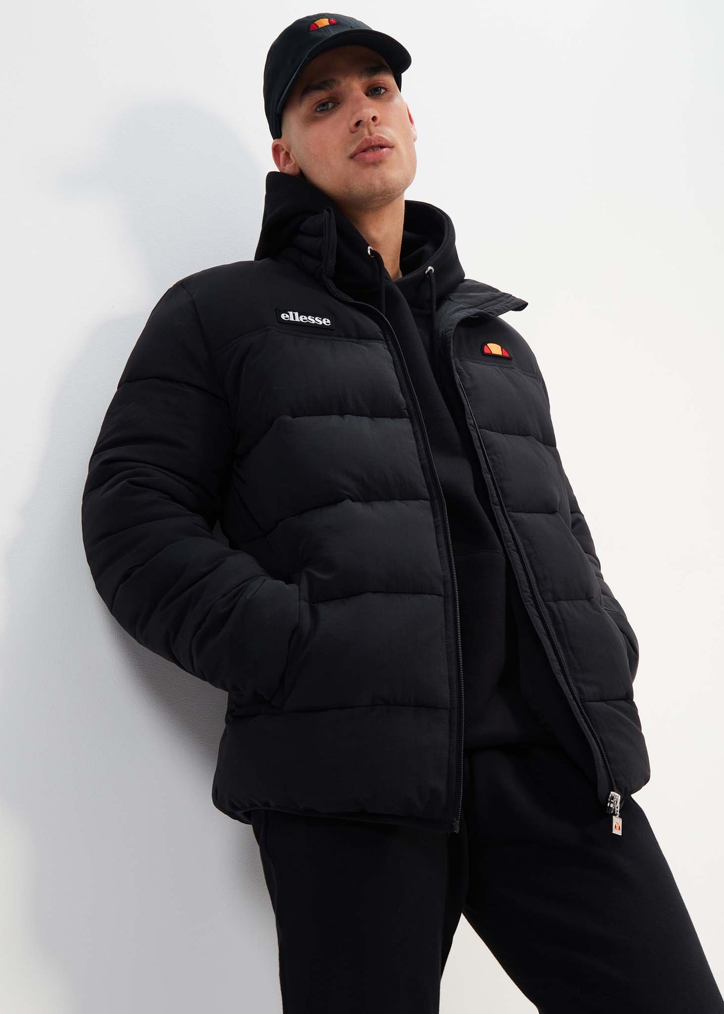 Ellesse Jassen Nebula padded jacket - black