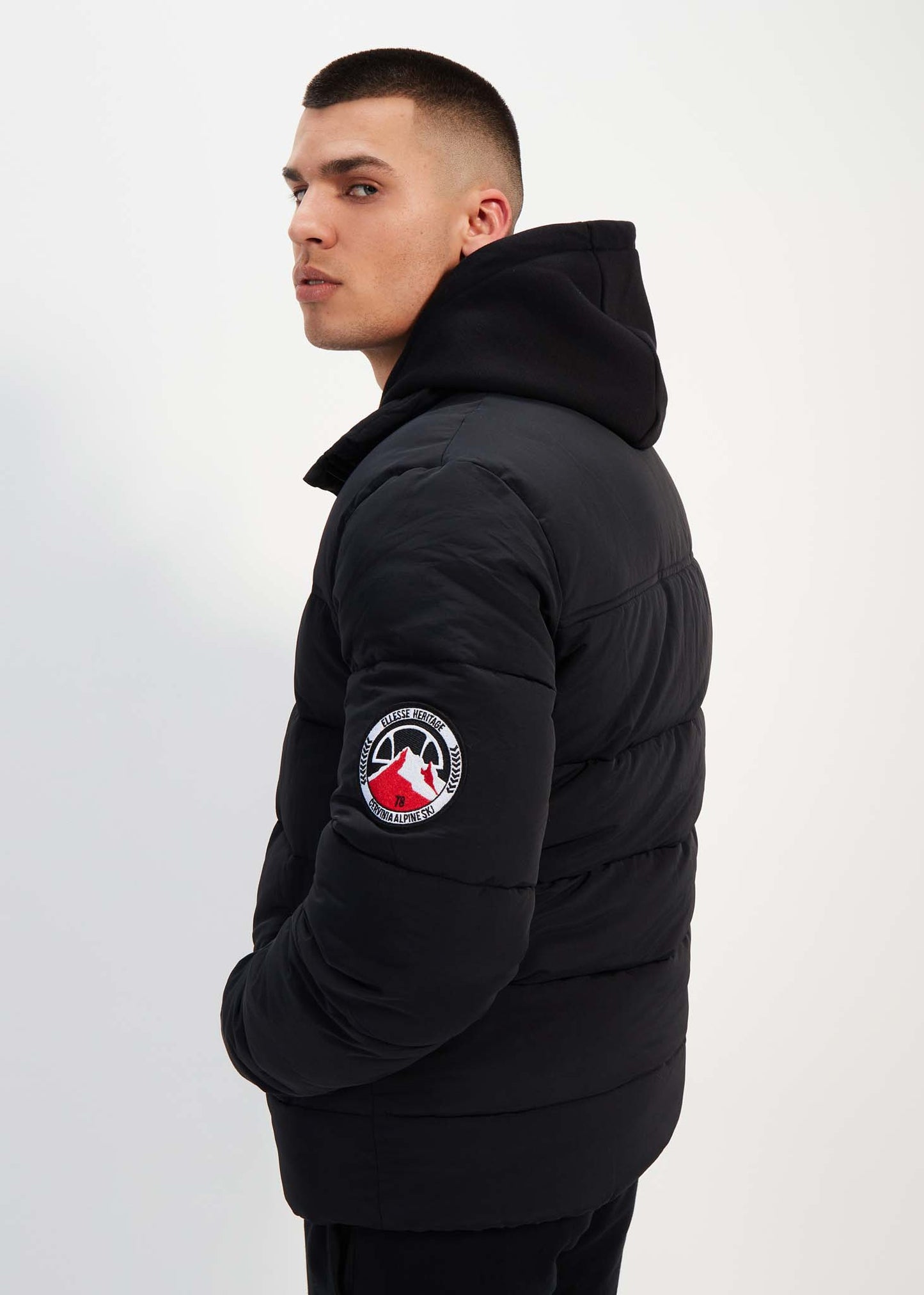 Ellesse Jassen Nebula padded jacket - black