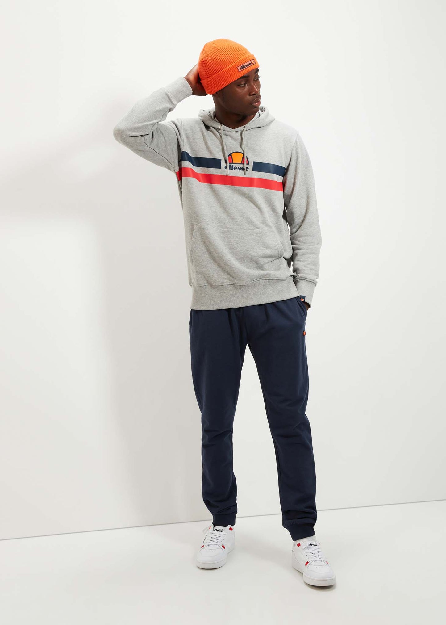 Ellesse Hoodies Alroni oh hoody - grey marl