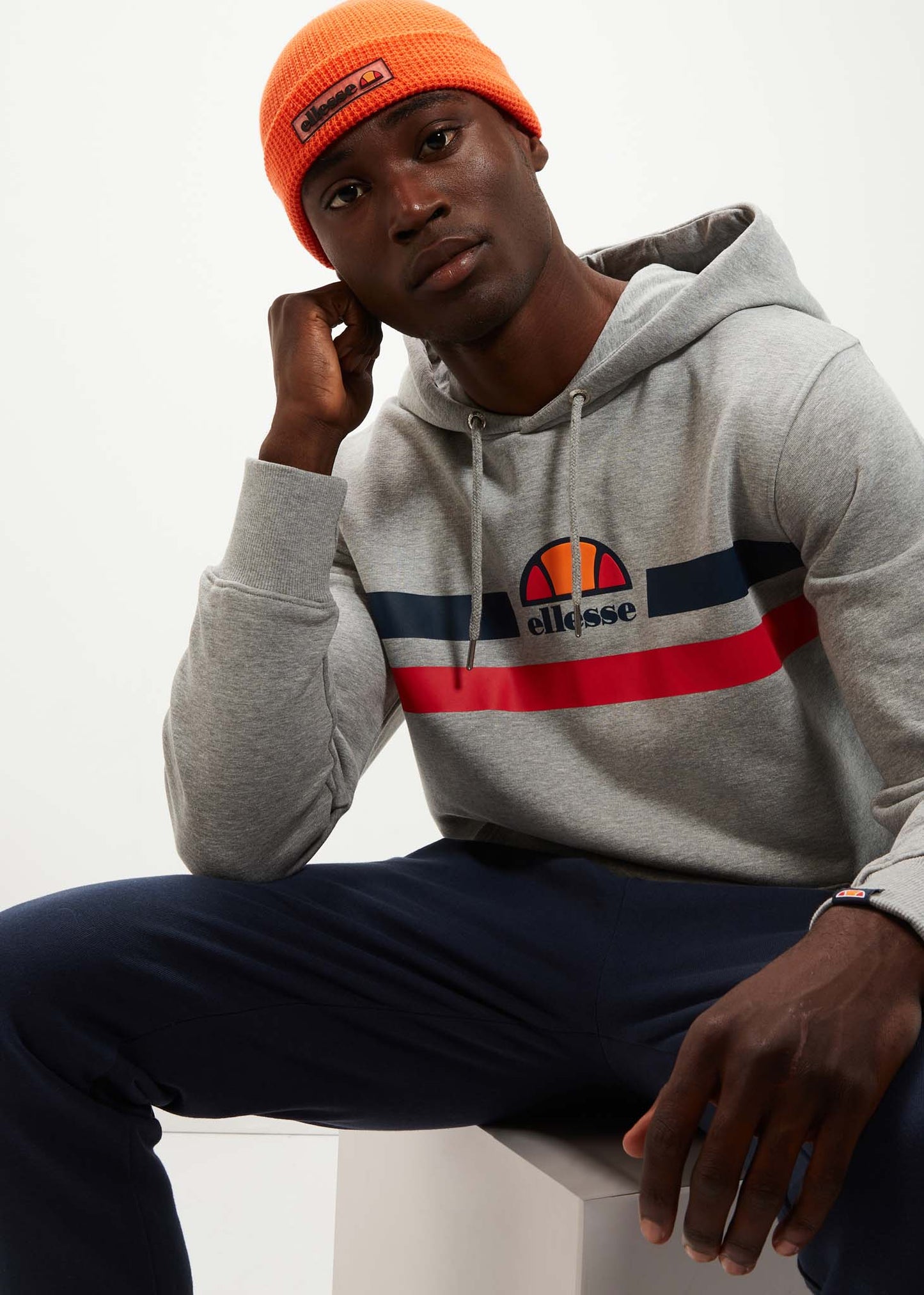 Ellesse Hoodies Alroni oh hoody - grey marl