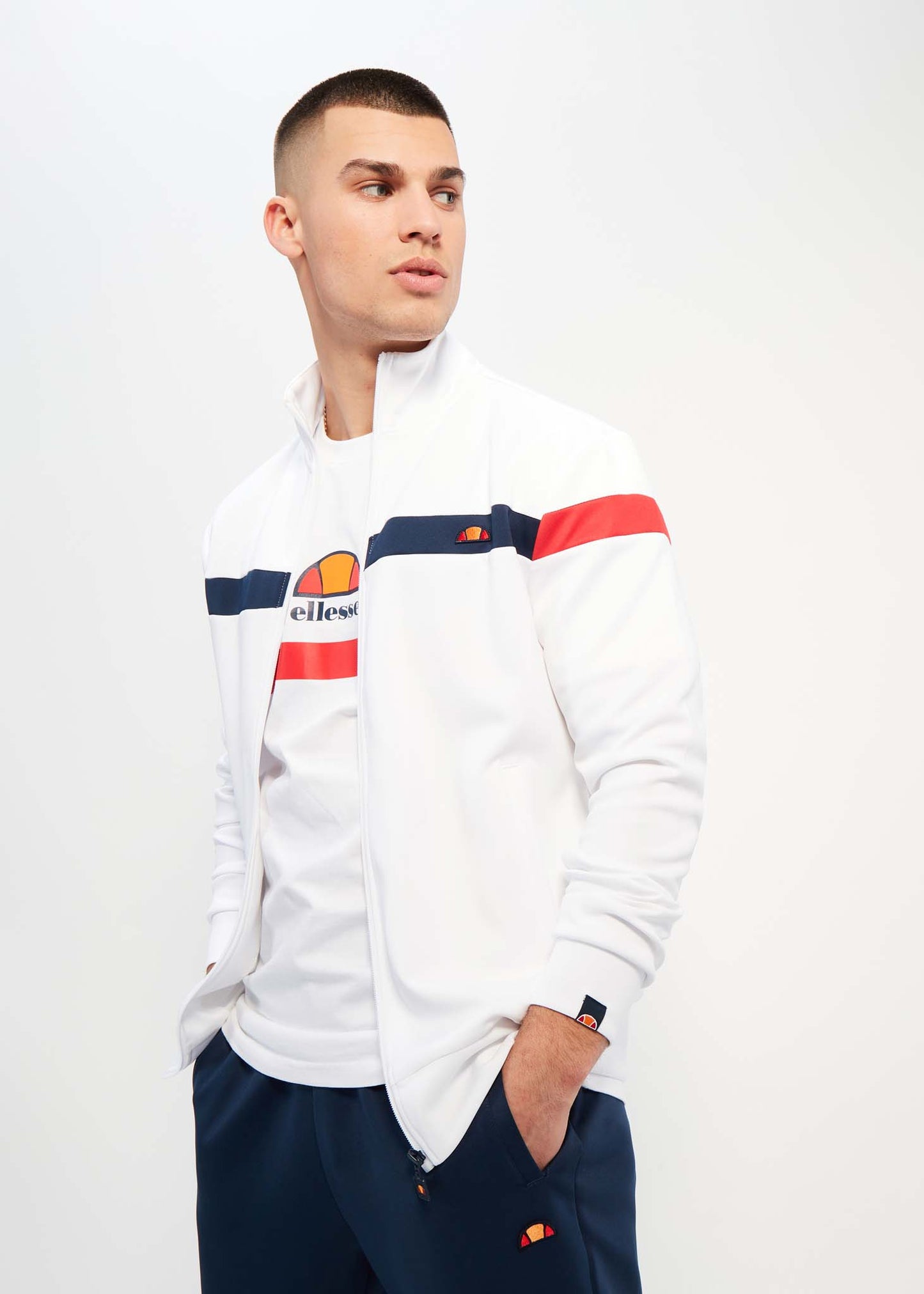Ellesse Vesten Spinella track top - white