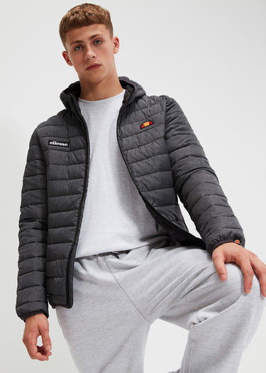 Ellesse Jassen Lombardy padded jacket - dark grey marl
