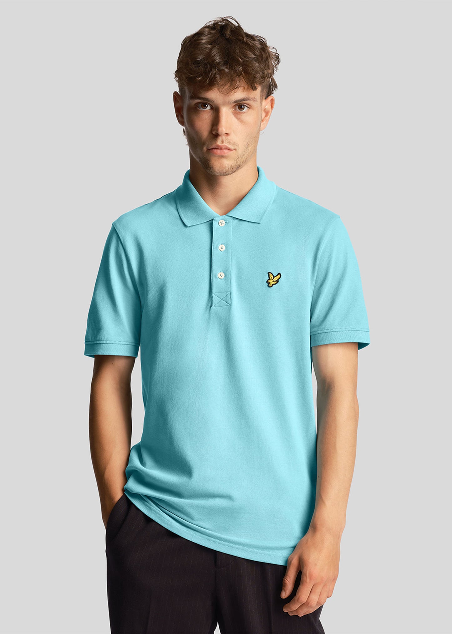 Lyle & Scott Polo's Plain polo shirt - alpine sky