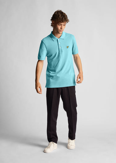 Lyle & Scott Polo's Plain polo shirt - alpine sky