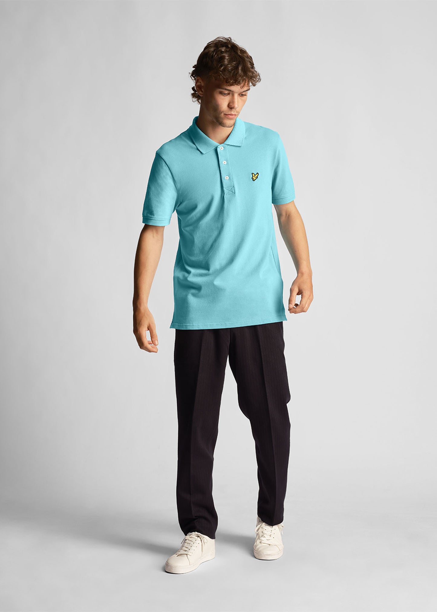 Lyle & Scott Polo's Plain polo shirt - alpine sky