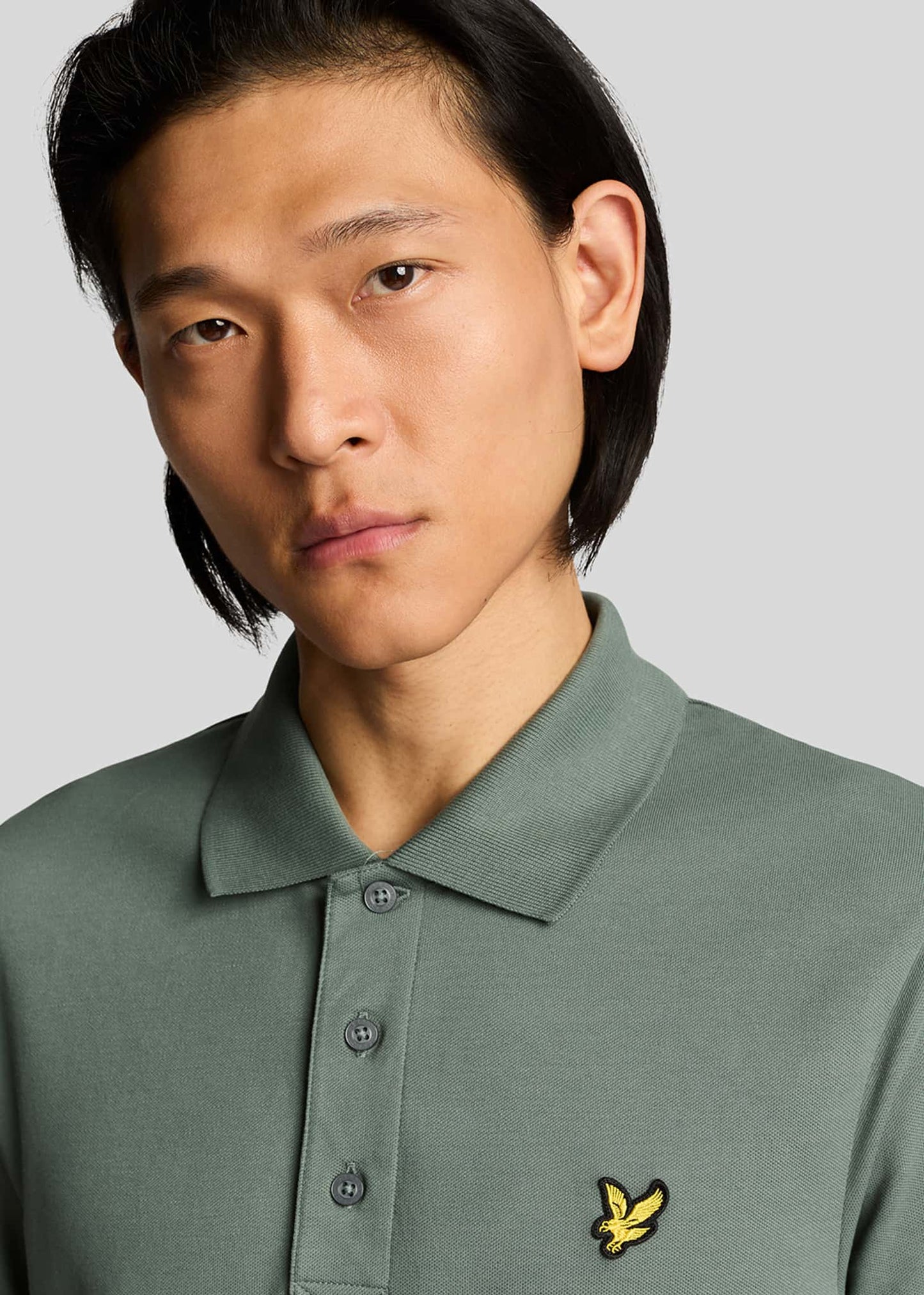 Lyle & Scott Polo's Plain polo shirt - green mercurial