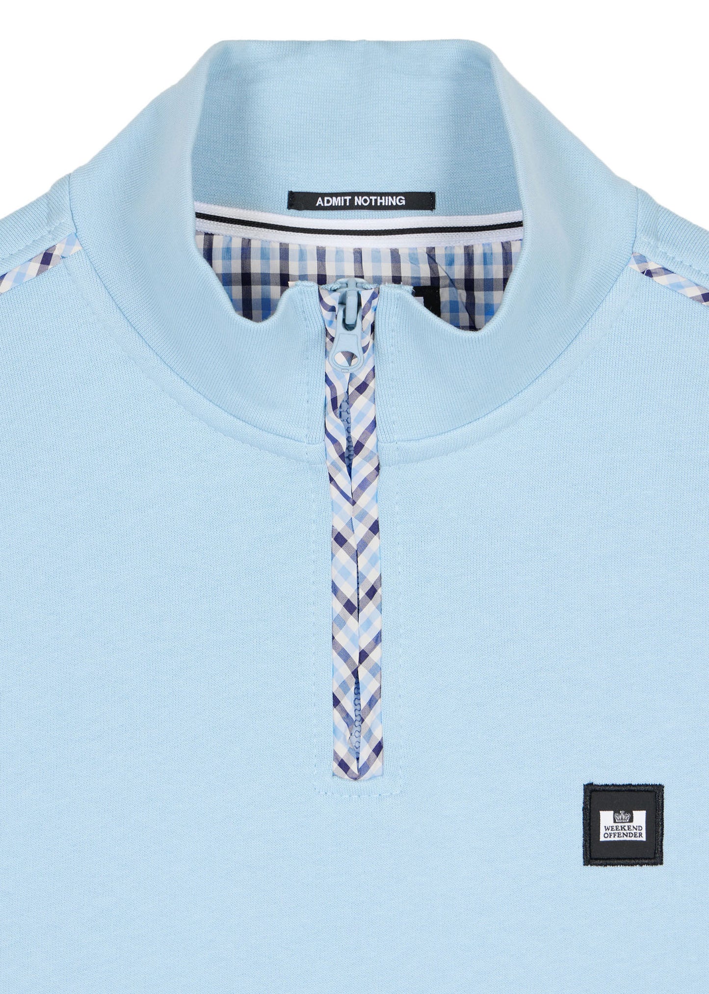 Weekend Offender Truien Matisa - winter sky blue house check